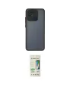 ieg™ Redmi 10C Kılıf Ahenk Çizgi Serisi - Siyah 20D Premium Cam Ekran Koruyucu