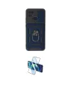 ieg™ Redmi 10C Kılıf Ahenk Klasik - Siyah 3D Antistatik Cam Ekran Koruyucu