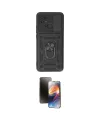 ieg™ Redmi 10C Kılıf Ahenk Klasik - Siyah 3D Antistatik Mat Seramik Nano Ekran Koruyucu