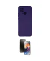 ieg™ Redmi 10C Kılıf Ahenk Serisi - Siyah 3D Antistatik Mat Seramik Nano Ekran Koruyucu