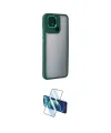 ieg™ Redmi 10C Kılıf Eksen Doku Prime - Siyah 3D Antistatik Cam Ekran Koruyucu