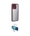 ieg™ Redmi 10C Kılıf Eksen Doku Prime - Siyah 3D Antistatik Cam Ekran Koruyucu