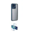 ieg™ Redmi 10C Kılıf Eksen Doku Prime - Siyah 3D Antistatik Cam Ekran Koruyucu