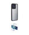 ieg™ Redmi 10C Kılıf Eksen Doku Prime - Siyah 3D Antistatik Cam Ekran Koruyucu