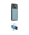 ieg™ Redmi 10C Kılıf Vadi Minimal - Siyah 3D Antistatik Cam Ekran Koruyucu