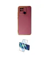 ieg™ Redmi 10C Kılıf Yankı Serisi - Siyah 3D Antistatik Cam Ekran Koruyucu