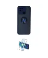 ieg™ Redmi 10C Kılıf Yörünge Çizgi - Siyah 3D Antistatik Cam Ekran Koruyucu