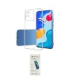 ieg™ Redmi 10C Kılıf Zirve Doku - Şeffaf Pasifik Cam Ekran Koruyucu