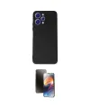 ieg™ Redmi 12 Kılıf Kozmos Yansıma Özel Seri - Siyah 3D Antistatik Mat Seramik Nano Ekran Koruyucu