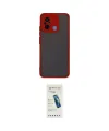 ieg™ Redmi 12C Kılıf Ahenk Çizgi Serisi - Şeffaf Pasifik Cam Ekran Koruyucu