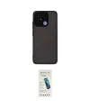 ieg™ Redmi 12C Kılıf Ahenk Çizgi Serisi - Şeffaf Pasifik Cam Ekran Koruyucu