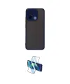 ieg™ Redmi 12C Kılıf Ahenk Çizgi Serisi - Siyah 3D Antistatik Cam Ekran Koruyucu
