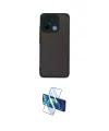 ieg™ Redmi 12C Kılıf Ahenk Çizgi Serisi - Siyah 3D Antistatik Cam Ekran Koruyucu