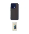 ieg™ Redmi 12C Kılıf Ahenk Çizgi Serisi - Siyah 6D Mat Seramik Hayalet Nano Ekran Koruyucu