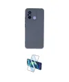 ieg™ Redmi 12C Kılıf Ahenk Serisi - Siyah 3D Antistatik Cam Ekran Koruyucu