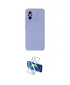 ieg™ Redmi 12C Kılıf Ahenk Serisi - Siyah 3D Antistatik Cam Ekran Koruyucu