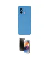 ieg™ Redmi 12C Kılıf Ahenk Serisi - Siyah 3D Antistatik Mat Seramik Nano Ekran Koruyucu