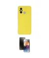 ieg™ Redmi 12C Kılıf Ahenk Serisi - Siyah 3D Antistatik Mat Seramik Nano Ekran Koruyucu