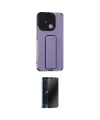 ieg™ Redmi 12C Kılıf Çekirdek Yansıma - Siyah 3D Antistatik Hayalet Cam Ekran Koruyucu