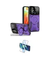 ieg™ Redmi 12C Kılıf Kıvılcım Modern Serisi - Siyah 3D Antistatik Cam Ekran Koruyucu