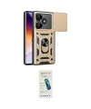 ieg™ Redmi 13 4G Kılıf Ahenk Klasik - Şeffaf Pasifik Cam Ekran Koruyucu