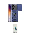 ieg™ Redmi 13 4G Kılıf Ahenk Klasik - Şeffaf Pasifik Cam Ekran Koruyucu