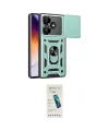 ieg™ Redmi 13 4G Kılıf Ahenk Klasik - Şeffaf Pasifik Cam Ekran Koruyucu