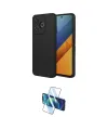 ieg™ Redmi 13 4G Kılıf Ahenk Serisi - Siyah 3D Antistatik Cam Ekran Koruyucu