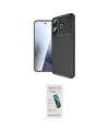 ieg™ Redmi 13 4G Kılıf Eksen Form Prime - Şeffaf Pasifik Cam Ekran Koruyucu