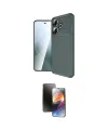 ieg™ Redmi 13 4G Kılıf Eksen Form Prime - Siyah 3D Antistatik Mat Seramik Nano Ekran Koruyucu