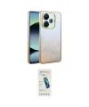 ieg™ Redmi 13 4G Kılıf Kıvılcım Minimal Özel Seri - Şeffaf Pasifik Cam Ekran Koruyucu