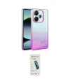 ieg™ Redmi 13 4G Kılıf Kıvılcım Minimal Özel Seri - Şeffaf Pasifik Cam Ekran Koruyucu