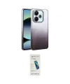 ieg™ Redmi 13 4G Kılıf Kıvılcım Minimal Özel Seri - Şeffaf Pasifik Cam Ekran Koruyucu