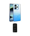 ieg™ Redmi 13 4G Kılıf Kıvılcım Minimal Özel Seri - Siyah 6D Antistatik Mat Seramik Hayalet Nano Ekran Koruyucu