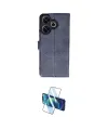 ieg™ Redmi 13 4G Kılıf Siluet Işık Serisi - Siyah 3D Antistatik Cam Ekran Koruyucu