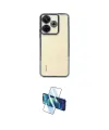 ieg™ Redmi 13 4G Kılıf Vadi Minimal - Siyah 3D Antistatik Cam Ekran Koruyucu