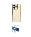 ieg™ Redmi 13 4G Kılıf Vadi Minimal - Siyah 3D Antistatik Cam Ekran Koruyucu