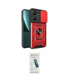 ieg™ Redmi 13C Kılıf Ahenk Klasik - Şeffaf Pasifik Cam Ekran Koruyucu