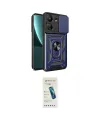 ieg™ Redmi 13C Kılıf Ahenk Klasik - Şeffaf Pasifik Cam Ekran Koruyucu