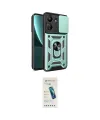 ieg™ Redmi 13C Kılıf Ahenk Klasik - Şeffaf Pasifik Cam Ekran Koruyucu