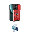 ieg™ Redmi 13C Kılıf Ahenk Klasik - Siyah 3D Antistatik Cam Ekran Koruyucu