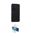 ieg™ Redmi 13C Kılıf Eksen Işık - Siyah 3D Antistatik Cam Ekran Koruyucu