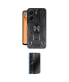 ieg™ Redmi 13C Kılıf Nova Yansıma Prime - Siyah 3D Antistatik Hayalet Cam Ekran Koruyucu
