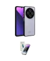 ieg™ Redmi 14C Kılıf Ahenk Çizgi Serisi - Şeffaf Pasifik Cam Ekran Koruyucu