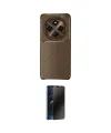 ieg™ Redmi 14C Kılıf Eksen Form Prime - Siyah 3D Antistatik Hayalet Cam Ekran Koruyucu