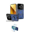 ieg™ Redmi 14C Kılıf Kıvılcım Modern Serisi - Siyah 3D Antistatik Cam Ekran Koruyucu