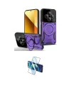 ieg™ Redmi 14C Kılıf Kıvılcım Modern Serisi - Siyah 3D Antistatik Cam Ekran Koruyucu