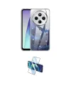 ieg™ Redmi 14C Kılıf Yörünge Form - Siyah 3D Antistatik Cam Ekran Koruyucu