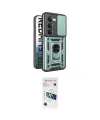 ieg™ Redmi 15 4G Kılıf Ahenk Klasik - Siyah 3D Antistatik Cam Ekran Koruyucu