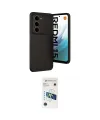 ieg™ Redmi 15 4G Kılıf Eksen Form Prime - Siyah 3D Antistatik Cam Ekran Koruyucu